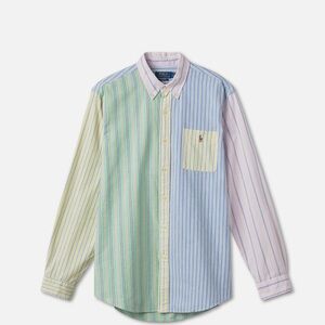 Polo Ralph Lauren Oxford fun pink, blue, green button down- size M worn once.